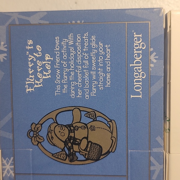 Longaberger 2 Sets Of 2 Vintage Pewter Ornaments Snow Friends And Roger & Ginger - Picture 10 of 12